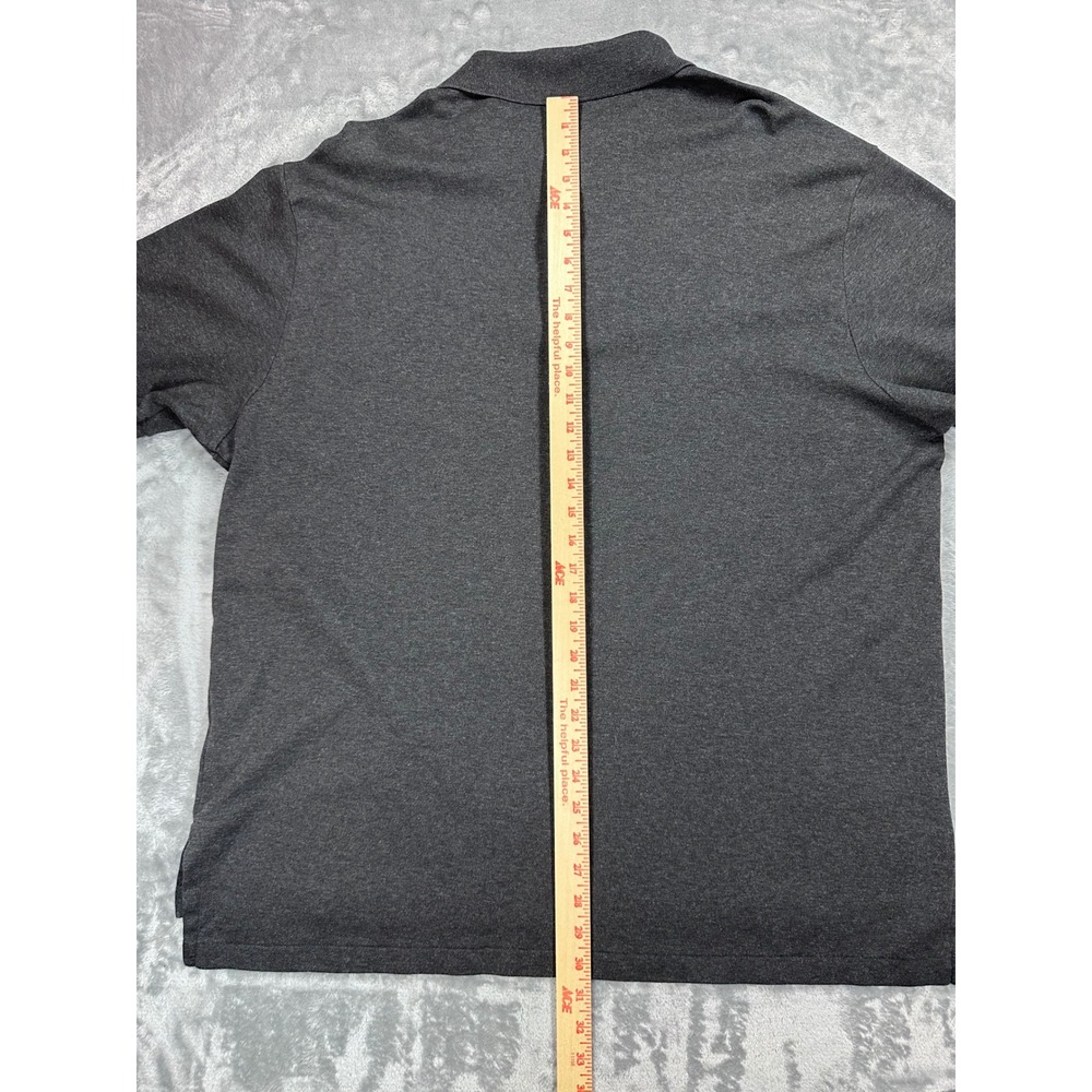 Polo Ralph Lauren Mens 2XB Charcoal Gray Heather Short Sleeve Cotton Polo Shirt - Picture 7 of 8